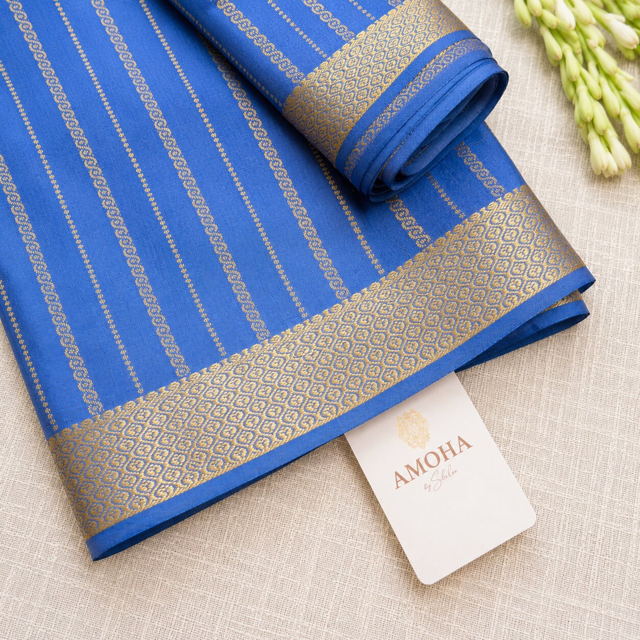 Light Blue - Pure Mysore Silk Saree